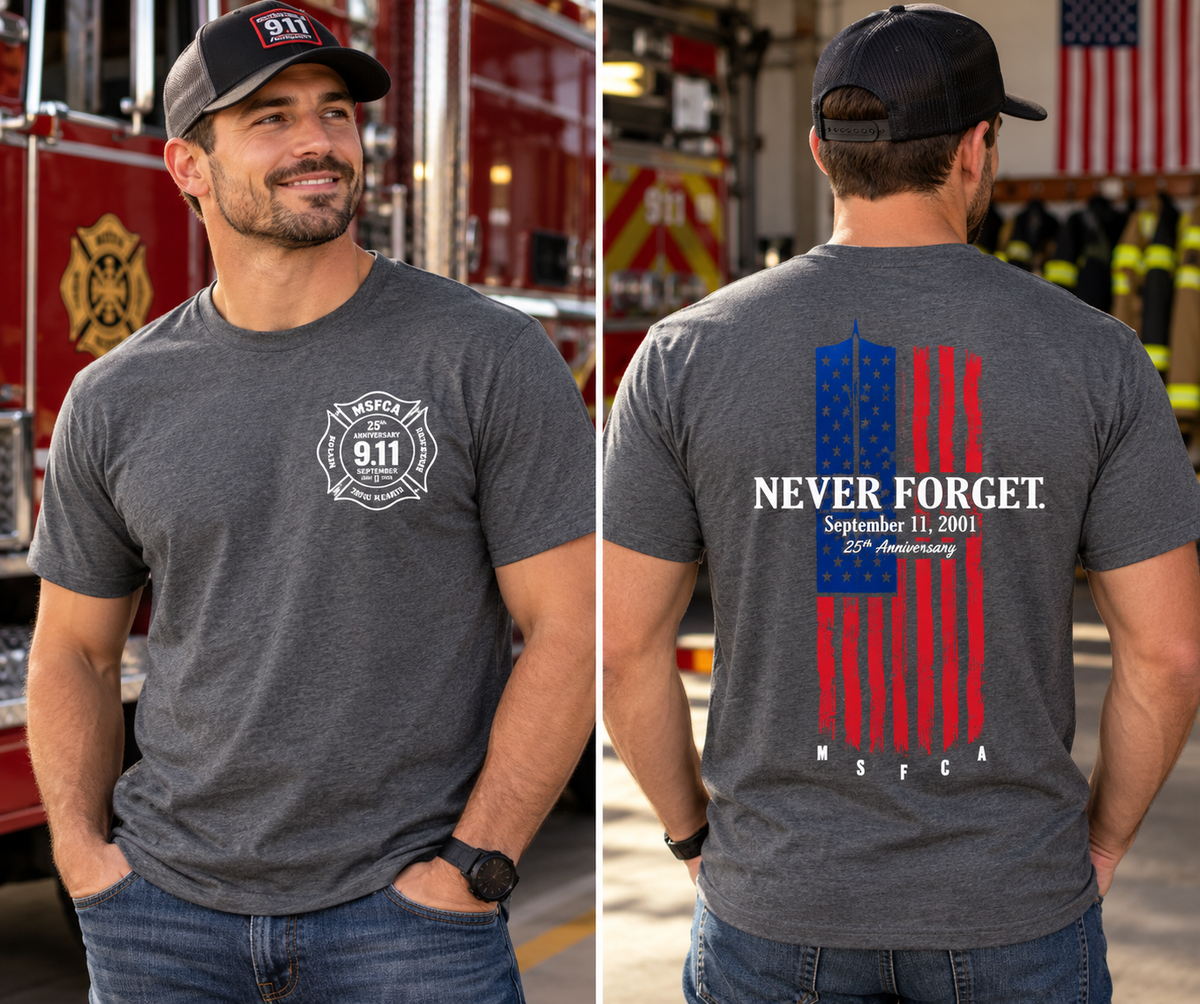 MSFCA NEVER FORGET 911 T-SHIRT