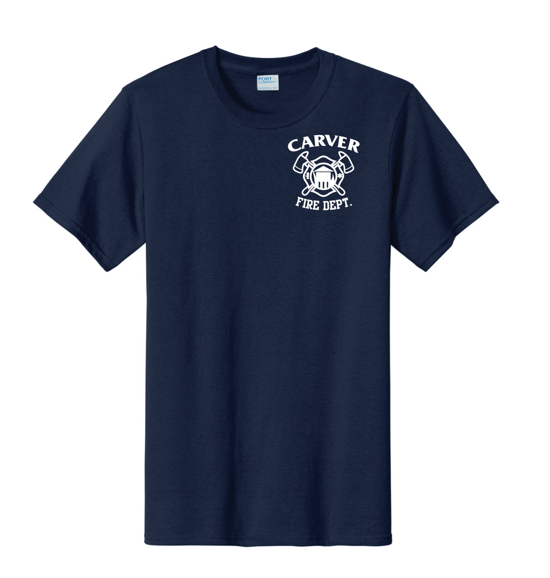 Carver Fire Port & Co® Essential Tee (STACKED TEXT BACK)