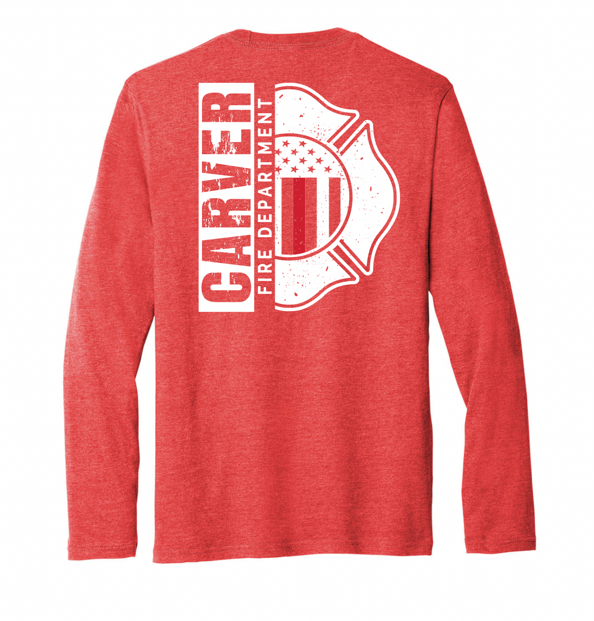 Carver Fire Port & Co® Tri-Blend Long Sleeve Tee (MALTESE BACK)