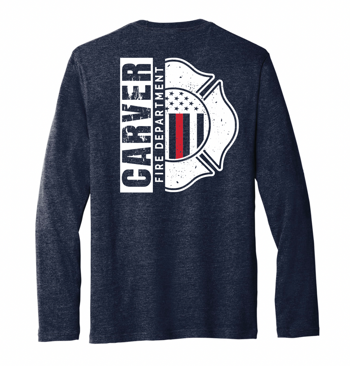 Carver Fire Port & Co® Tri-Blend Long Sleeve Tee (MALTESE BACK)