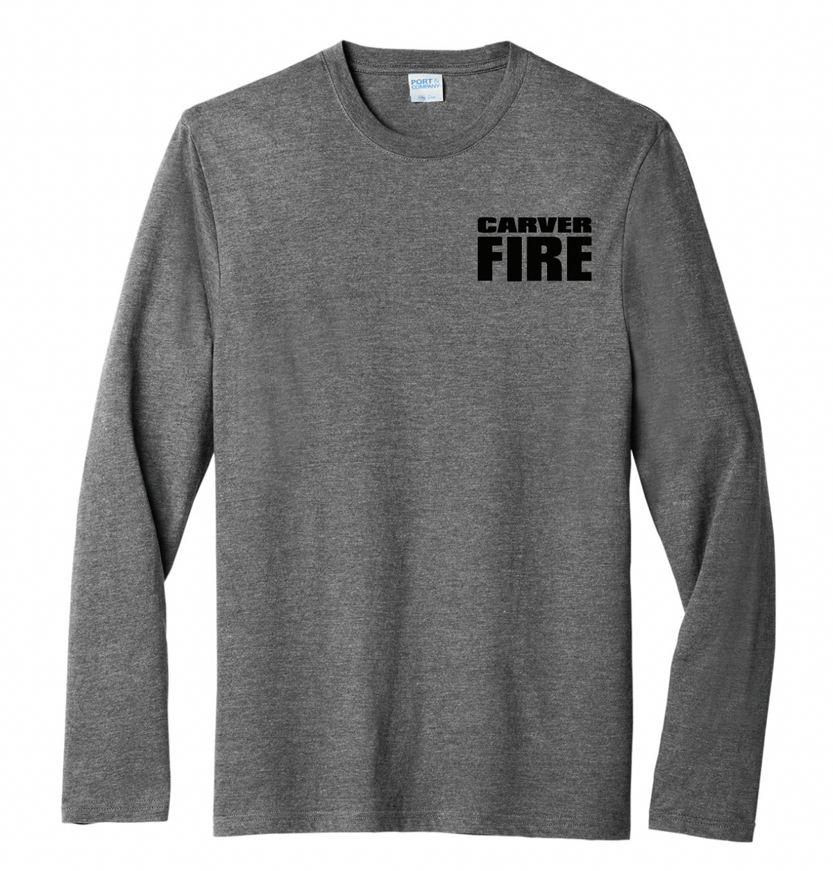 Carver Fire Port & Co® Tri-Blend Long Sleeve Tee (MALTESE BACK)