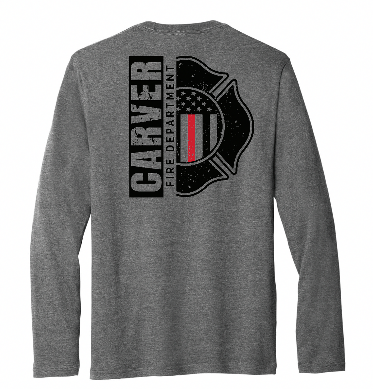 Carver Fire Port & Co® Tri-Blend Long Sleeve Tee (MALTESE BACK)