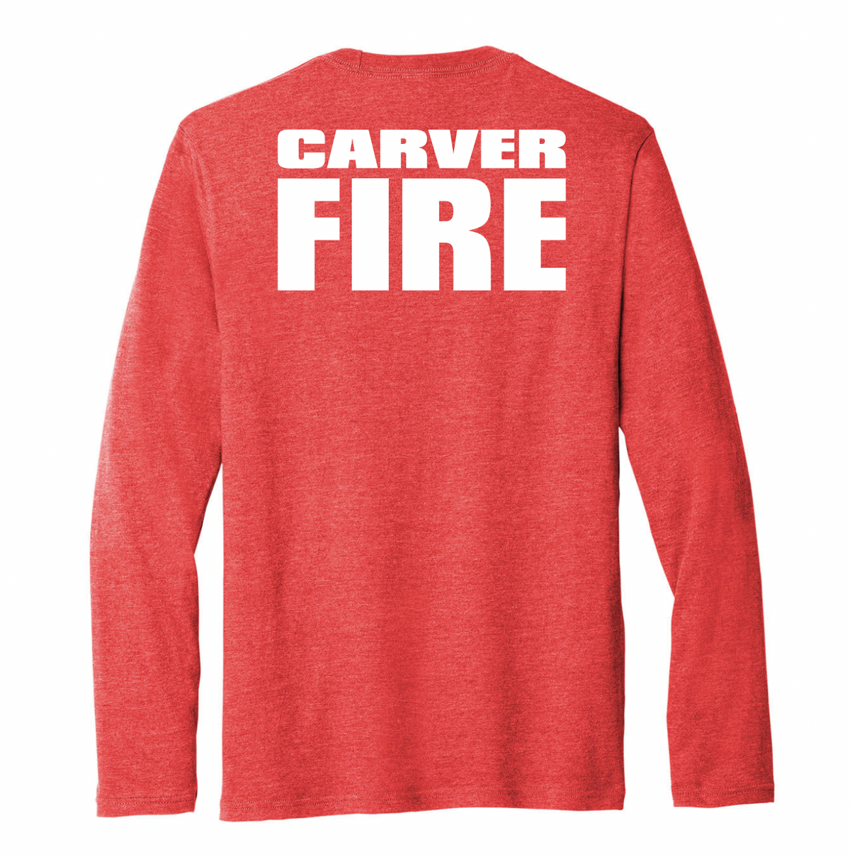 Carver Fire Port & Co® Tri-Blend Long Sleeve Tee (STACKED TEXT BACK)