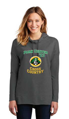 Park Center Cross Country - Ladies French Terry Hoodie - Washed Coal
