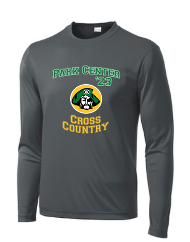 Park Center Cross Country - Long Sleeve T-Shirt - Iron Grey
