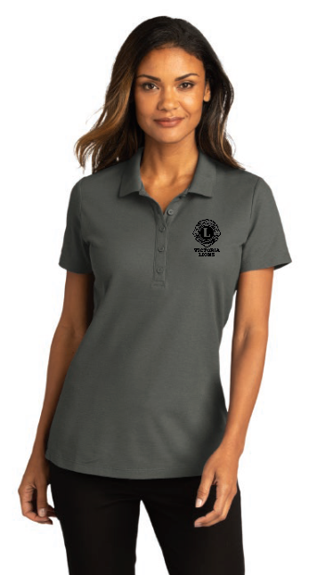 Victoria Lions Club - Ladies Polo - Storm Grey