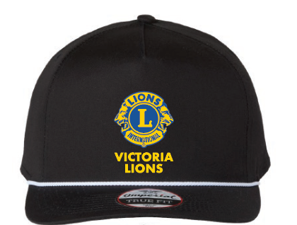 Victoria Lions Club - Barnes Cap - Black