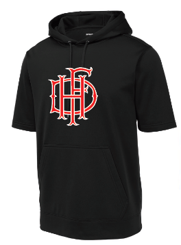 Hopkins Fire - Short Sleeve Hooded Pullover - Black