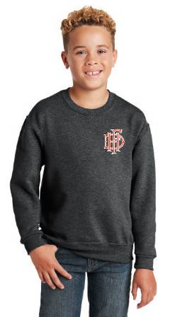 Hopkins Fire - Youth Crewneck - Black Heather