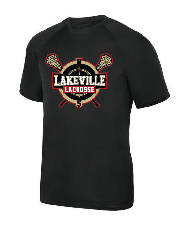 Lakeville Lakeville YOUTH ATTAIN WICKING RAGLAN SLEEVE TEE - Black