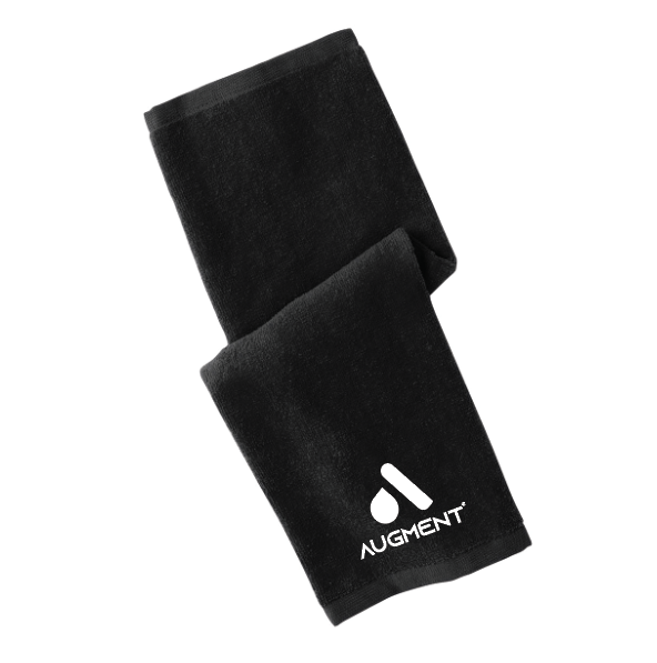Augment Port Authority ® Hemmed Towel - BLACK