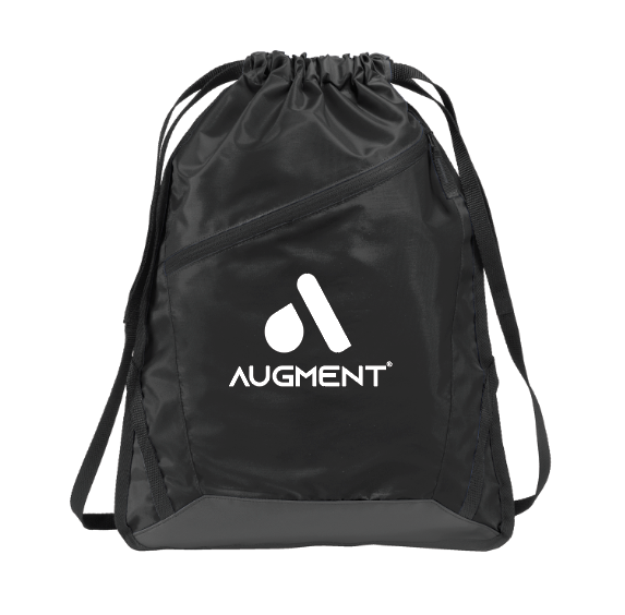 Augment Port Authority® Zip-It Cinch Pack - BLACK