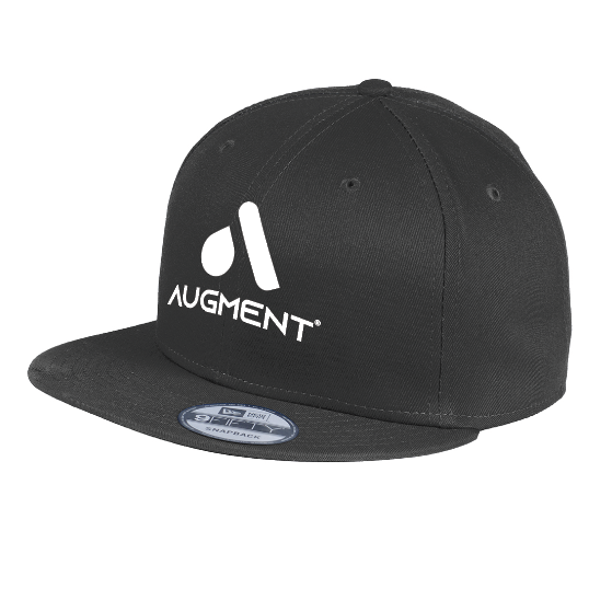 Augment New Era® - Flat Bill Snapback Cap - BLACK