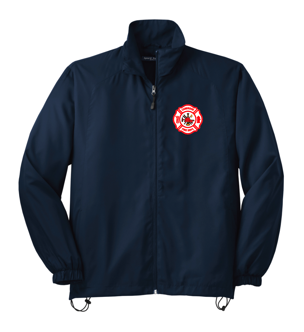*FIREFIGHTERS ONLY* Cambridge Fire Sport-Tek® Full-Zip Wind Jacket - TRUE NAVY