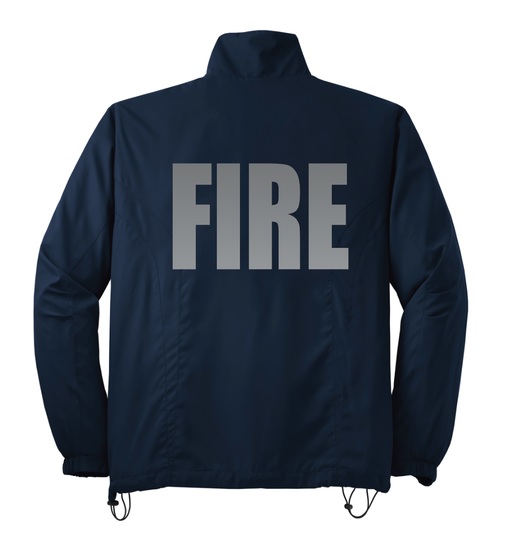 *FIREFIGHTERS ONLY* Cambridge Fire Sport-Tek® Full-Zip Wind Jacket - TRUE NAVY