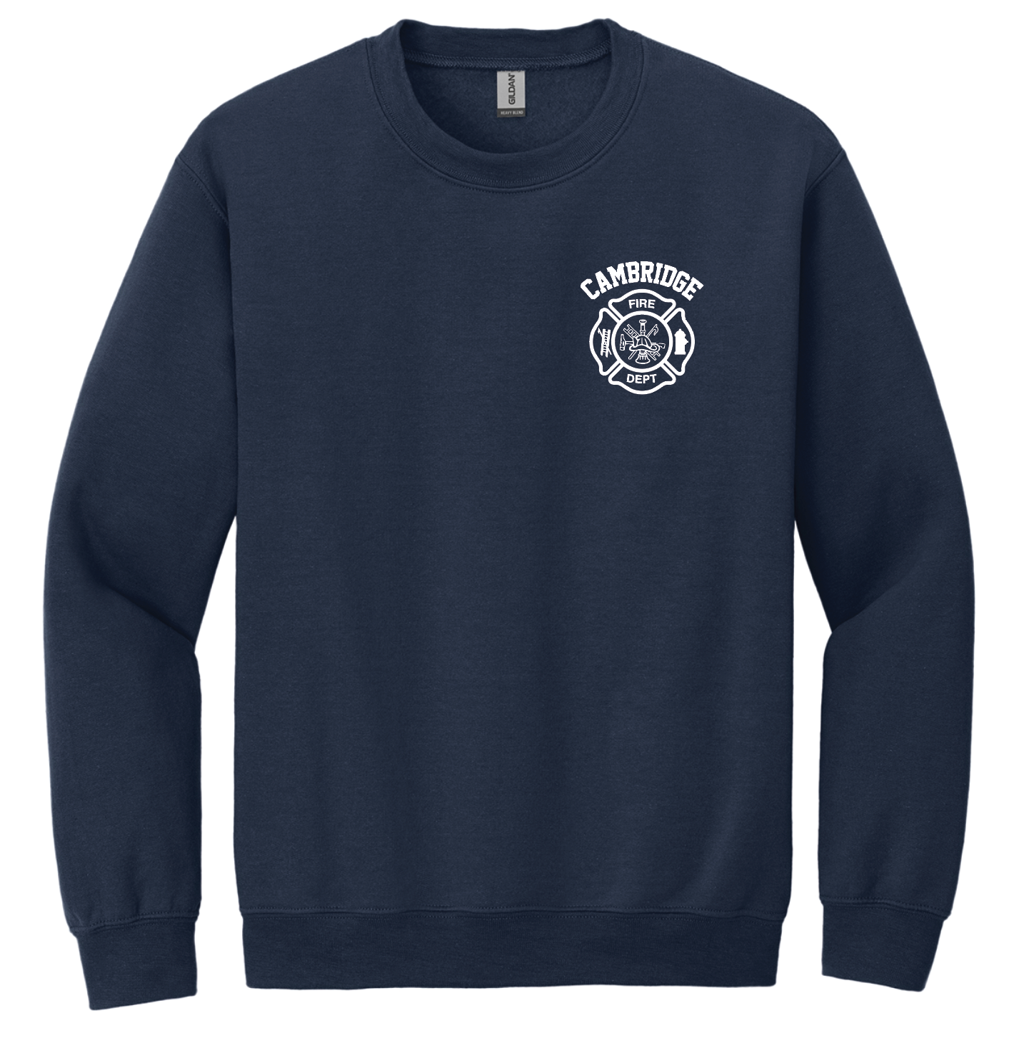 *FIREFIGHTERS ONLY* Cambridge Fire Heavy Blend™ Crewneck Sweatshirt - NAVY