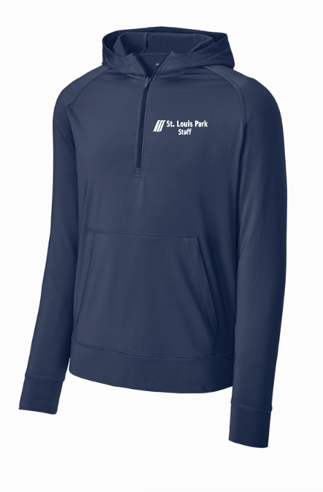 SLP Public Works Sport-Tek® Sport-Wick® Stretch 1/2-Zip Hoodie - NAVY