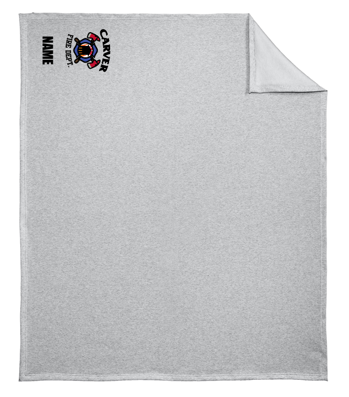 Carver Fire Port & Company® Core Fleece Blanket ATHLETIC HEATHER