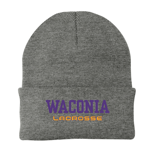 Waconia Lacrosse Port & Company® Knit Cap - ATHLETIC OXFORD