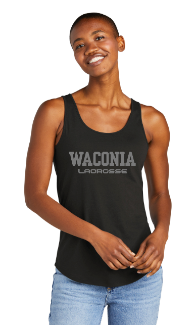 Waconia Lacrosse District® Women’s Perfect Tri® Relaxed Tank - BLACK