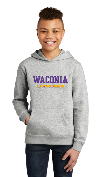 Waconia Lacrosse District® Youth V.I.T.™ Fleece Hoodie - LIGHT HEATHER GREY