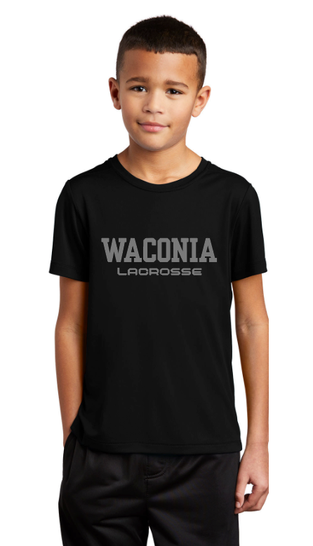 Waconia Lacrosse Sport-Tek ® Youth Posi-UV ® Pro Tee - BLACK