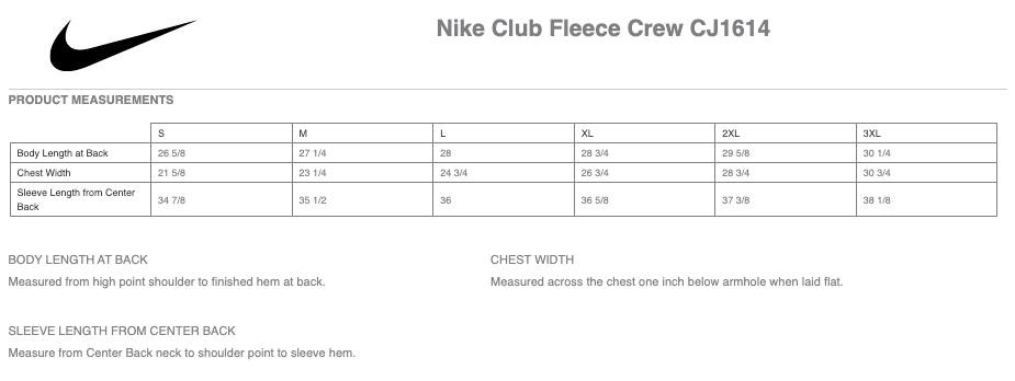 Waconia Lacrosse Nike Club Fleece Crew - DARK GREY HEATHER