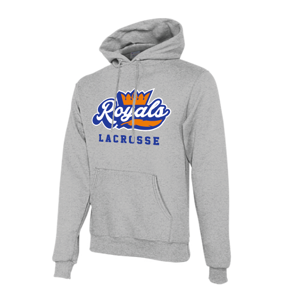 Hopkins Park Lacrosse Champion Powerblend® Fleece Hoodie - LIGHT STEEL (store #2)