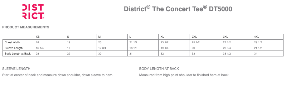 Hopkins Park Lacrosse Royals District ® The Concert Tee ® - HEATHER GREY (store #2)