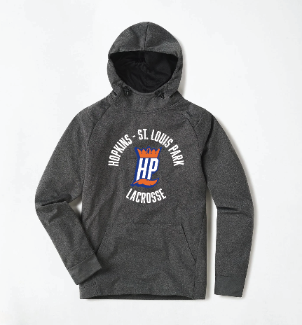 Hopkins Park Lacrosse UNRL Crossover Hoodie II - HEATHERED CHARCOAL (store #2)