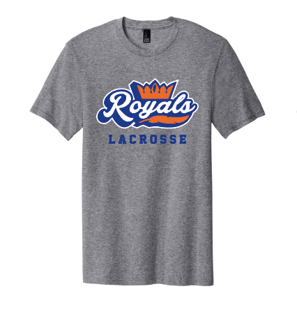 Hopkins Park Lacrosse Royals District ® The Concert Tee ® - HEATHER GREY (store #2)
