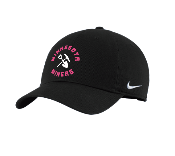 Minnesota Miners Nike Heritage Cotton Twill Cap - BLACK