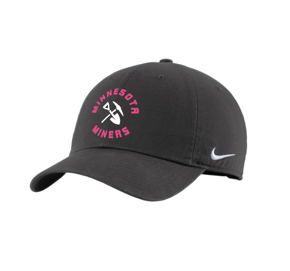 Minnesota Miners Nike Heritage Cotton Twill Cap - ANTHRACITE