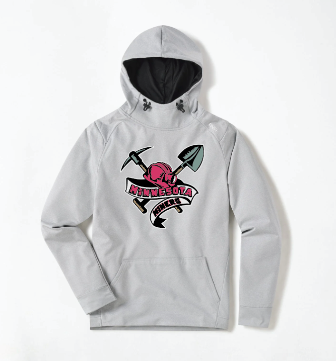 Minnesota Miners UNRL™ Crossover Hoodie II - HEATHER GREY