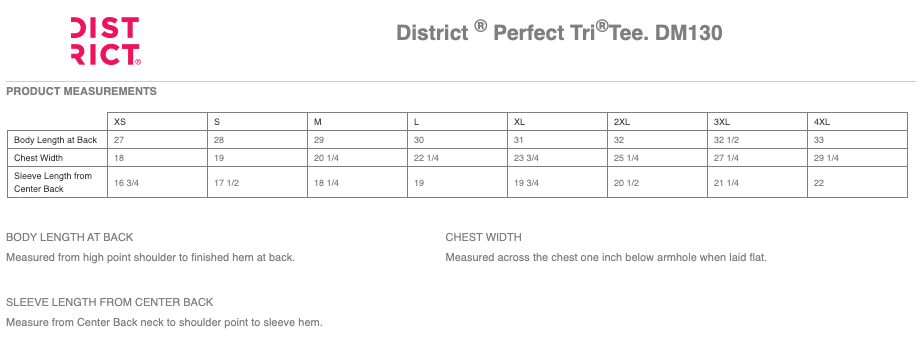 Centennial Lax District ® Perfect Tri ® Tee - WHITE