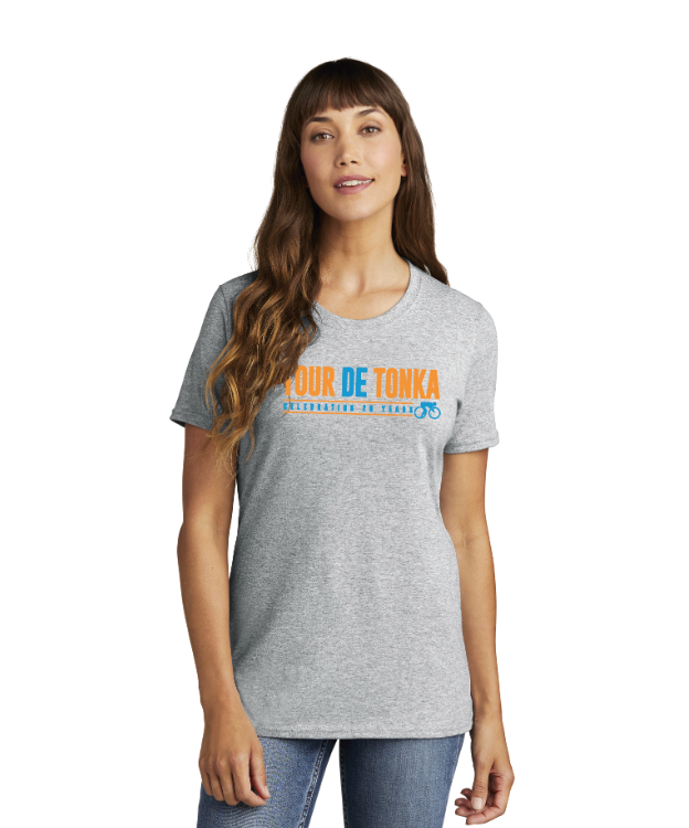 Tour de Tonka Port & Company® Women's Core Cotton Tee Tee - ASH GREY