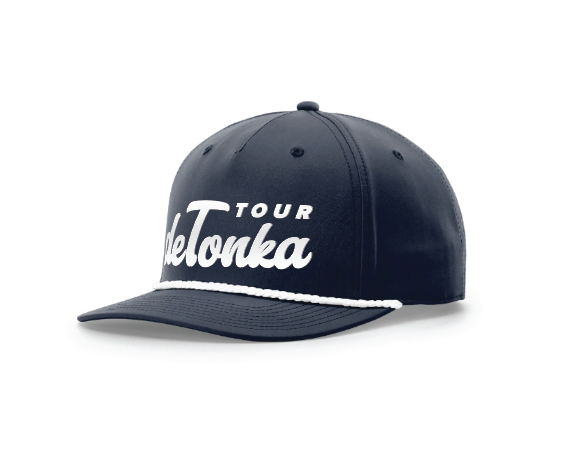 Tour de Tonka 5 Panel Classic Rope Cap - NAVY/WHITE