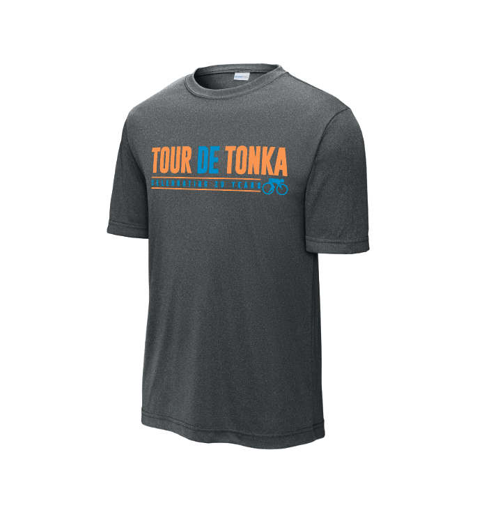Tour de Tonka Sport-Tek® PosiCharge® Competitor™ Tee - IRON GREY HEATHER