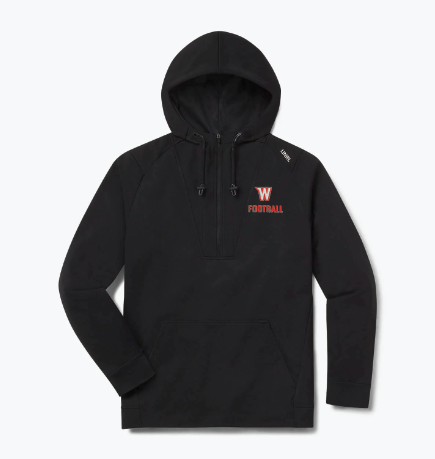 Westonka Football UNRL™ Crossover Half Zip - BLACK