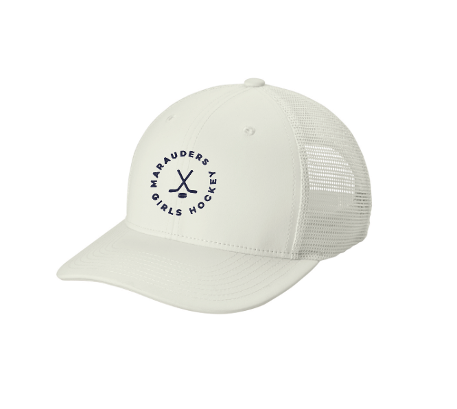 Roseville-Mahtomedi Sport-Tek® Club Trucker Cap - WHITE/WHITE