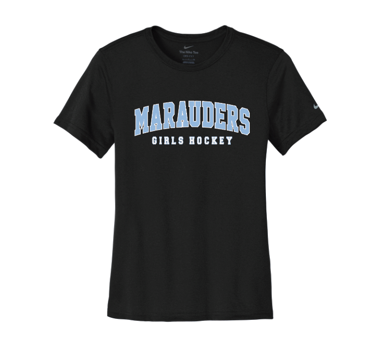 **TEAM ISSUED** Roseville-Mahtomedi Nike™ Women's Swoosh Sleeve rLegend Tee - BLACK