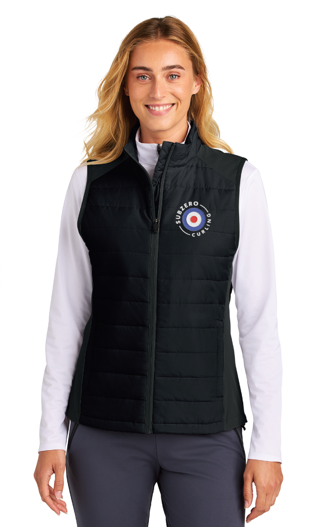 Subzero Curling Sport-Tek® Women’s Teknical Hybrid Vest - BLACK
