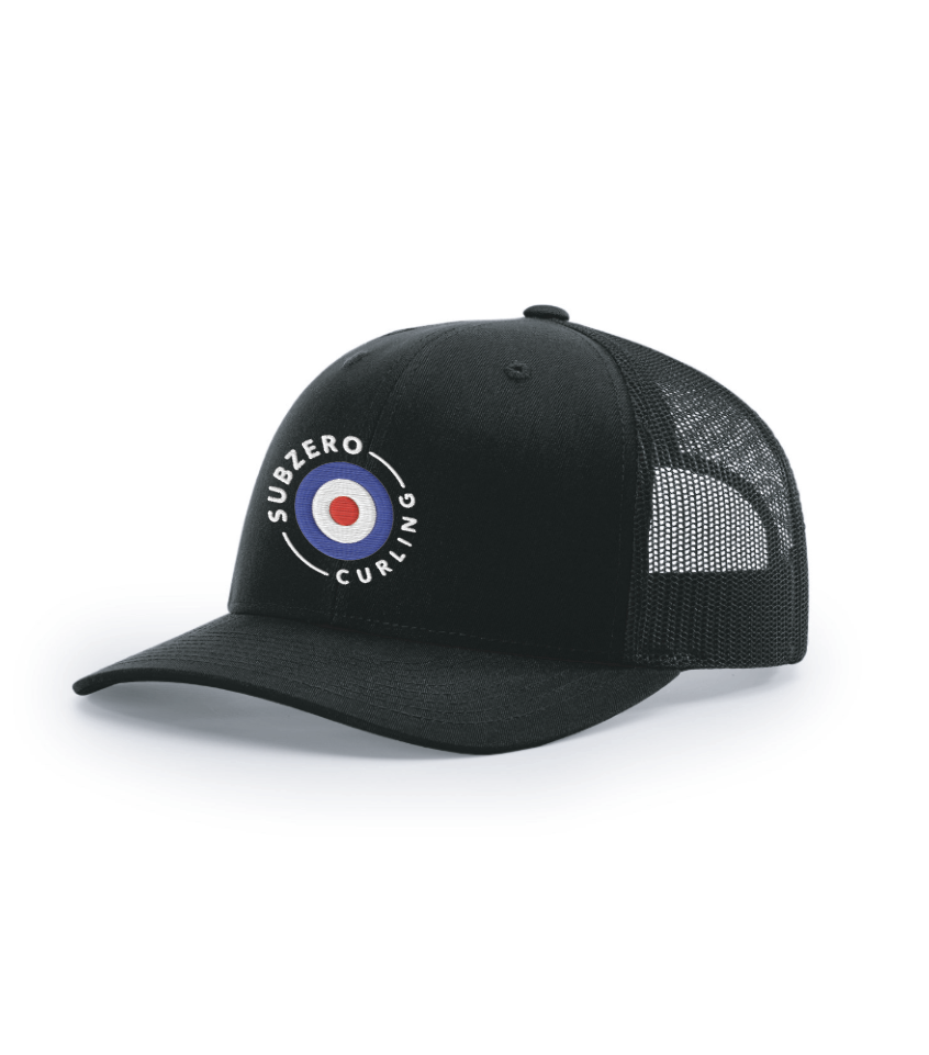 *TEAM APPAREL* Subzero Curling Snapback Trucker Cap - BLACK