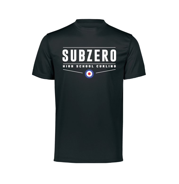 *TEAM APPAREL* Subzero Curling Sublimated Short Sleeve Tee - BLACK