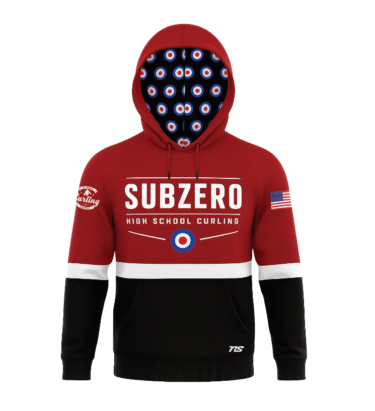 *TEAM APPAREL* Subzero Curling Sublimated Hoodie Jersey