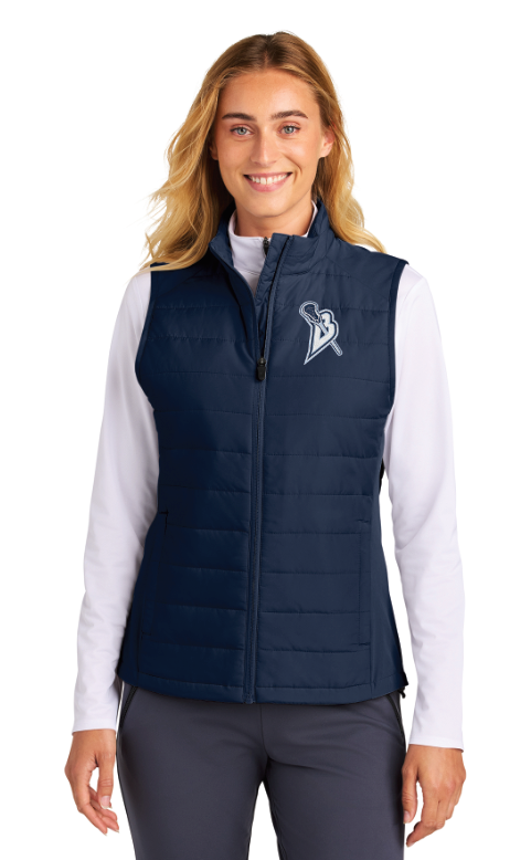 Blaine Lacrosse Sport-Tek® Women’s Teknical Hybrid Vest - NAVY