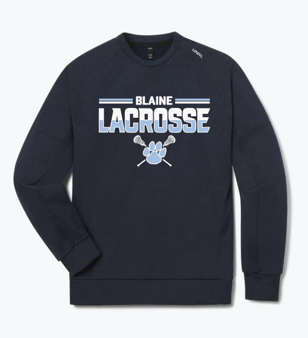 Blaine Lacrosse Crossover Crewneck - NAVY