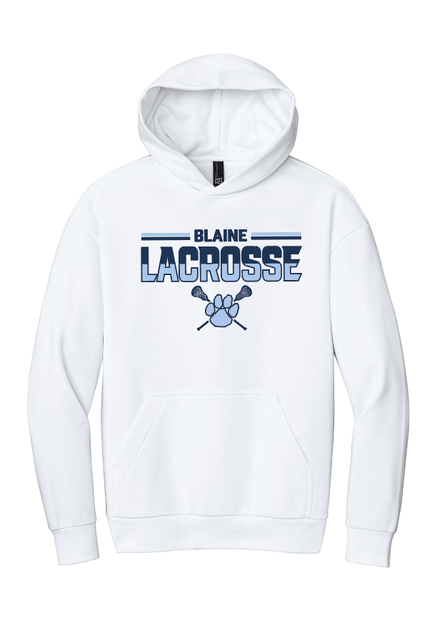 Blaine Lacrosse District® V.I.T.™ Heavyweight Fleece Hoodie - WHITE