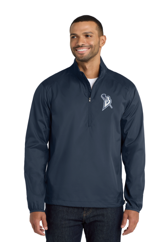 Blaine Lacrosse Port Authority® Zephyr 1/2-Zip Pullover - NAVY