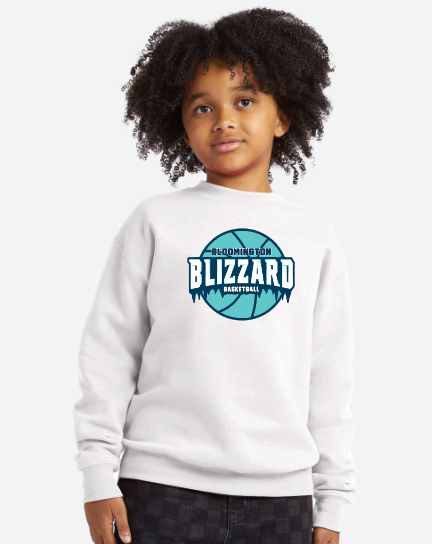 Bloomington Basketball Hanes Youth EcoSmart® Crewneck Sweatshirt - WHITE